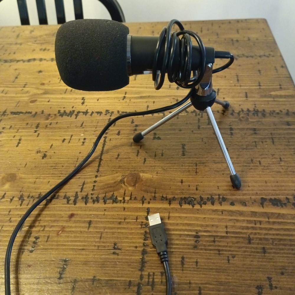Fifine Technology USB Condenser Microphone with Tripod Stand ISS-024 Black a14